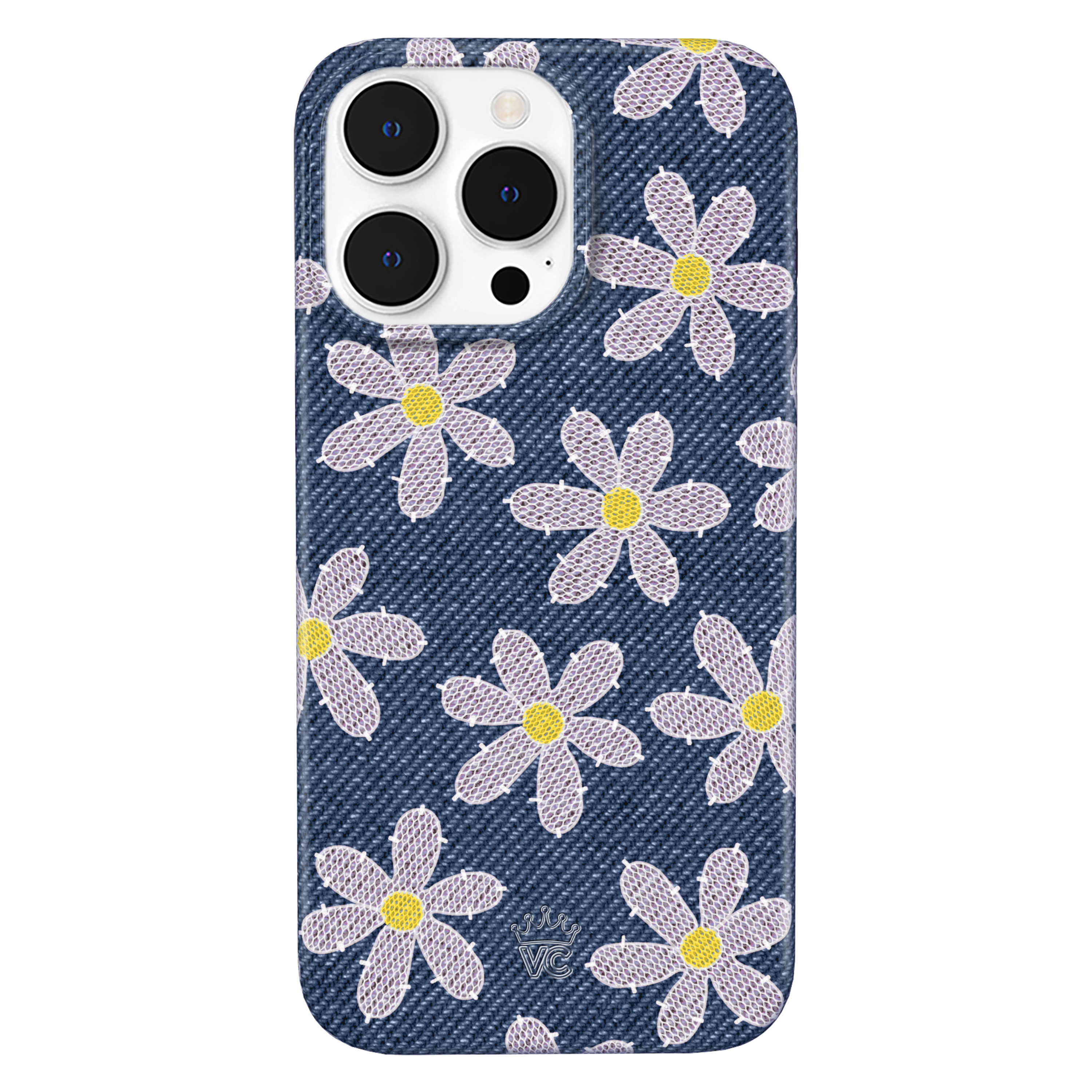 Denim Daisy iPhone Case