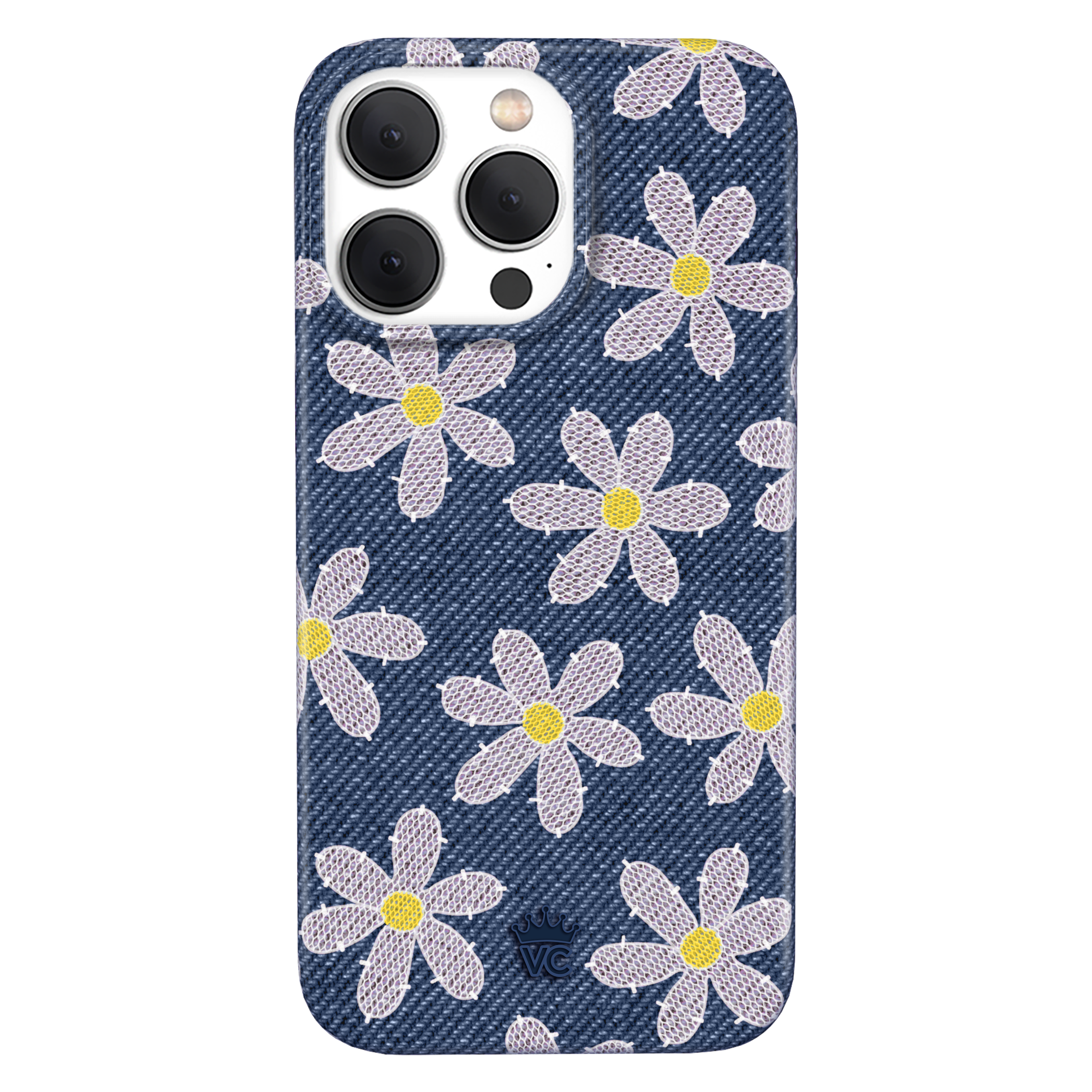 Denim Daisy iPhone Case