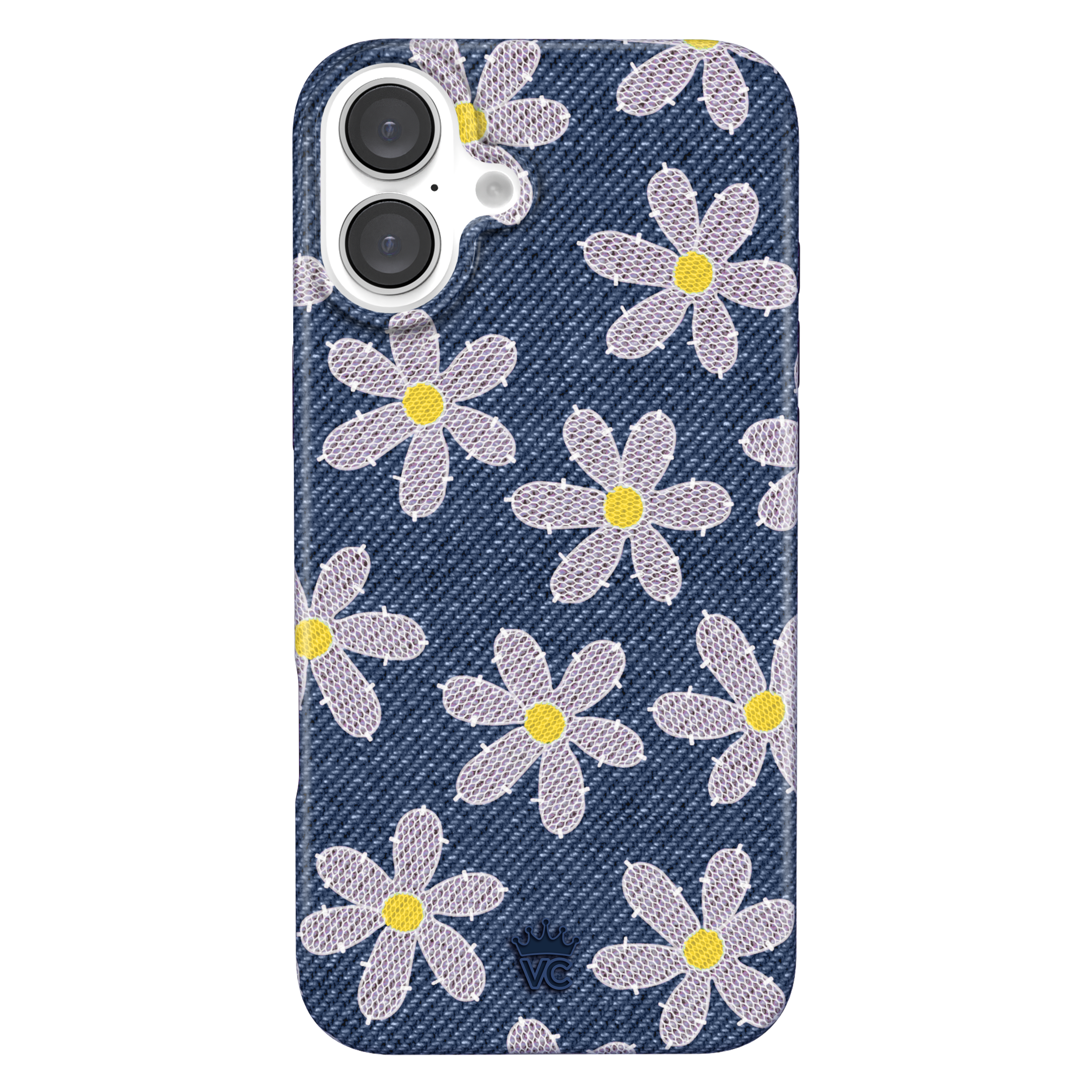 Denim Daisy iPhone Case