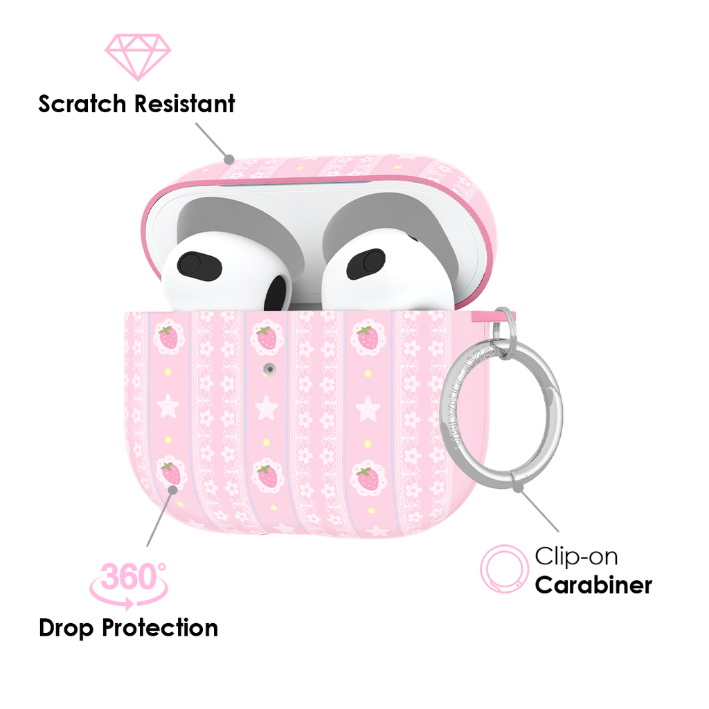 Strawberry Macaron AirPod Case