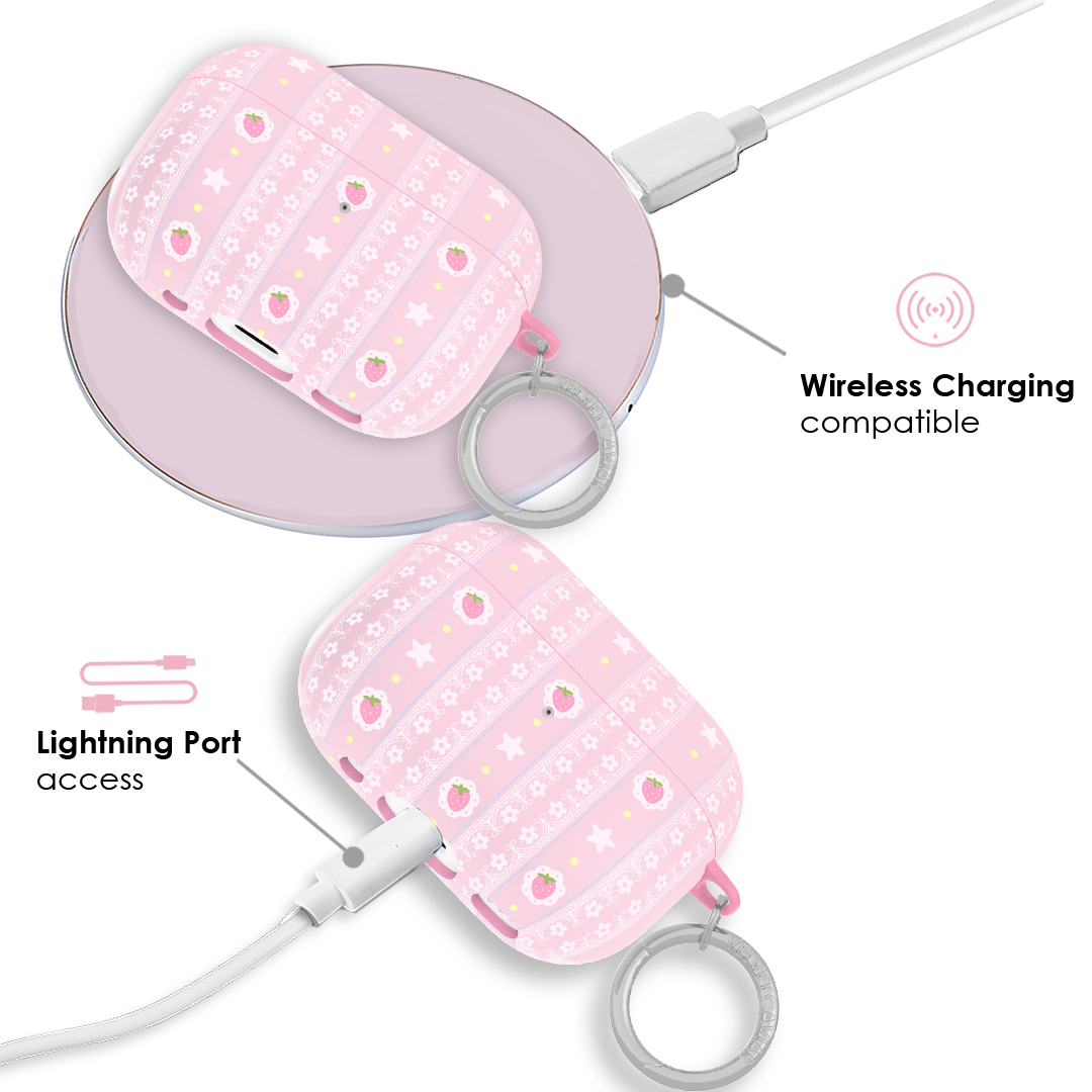 Strawberry Macaron AirPod Case