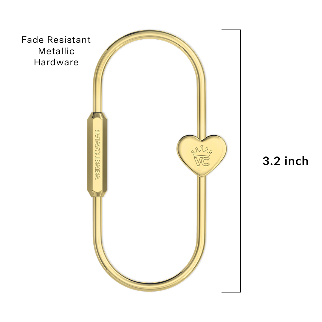 Gold Carabiner Bag Charm