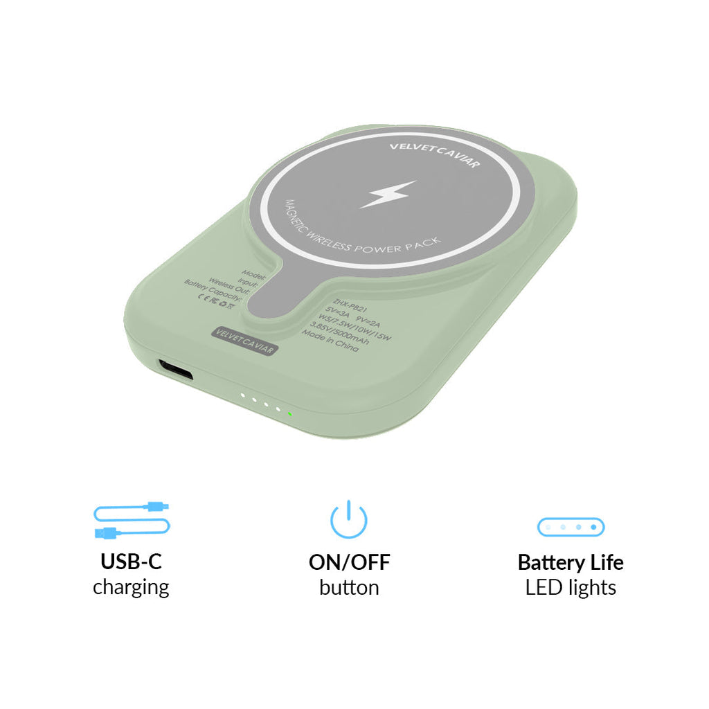 Smoky Sage MagSafe Battery Power Pack