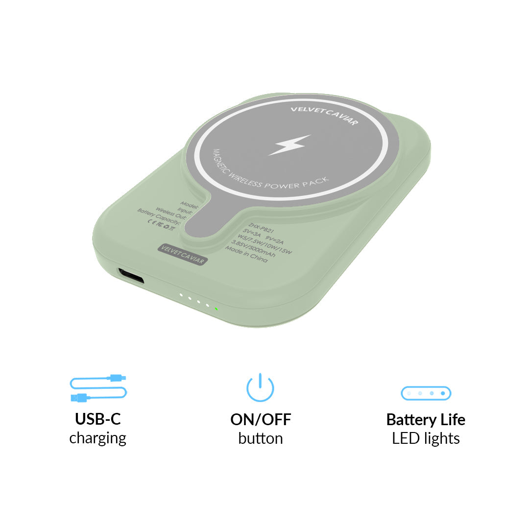 Smoky Sage MagSafe Battery Power Pack