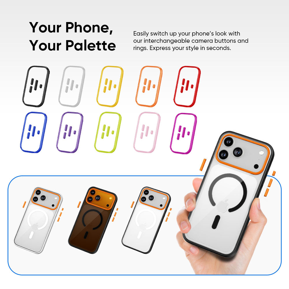 FLOLAB Surtect Tri-Fusion MagSafe Compatible Case – iPhone 17 Series (Black Clear)
