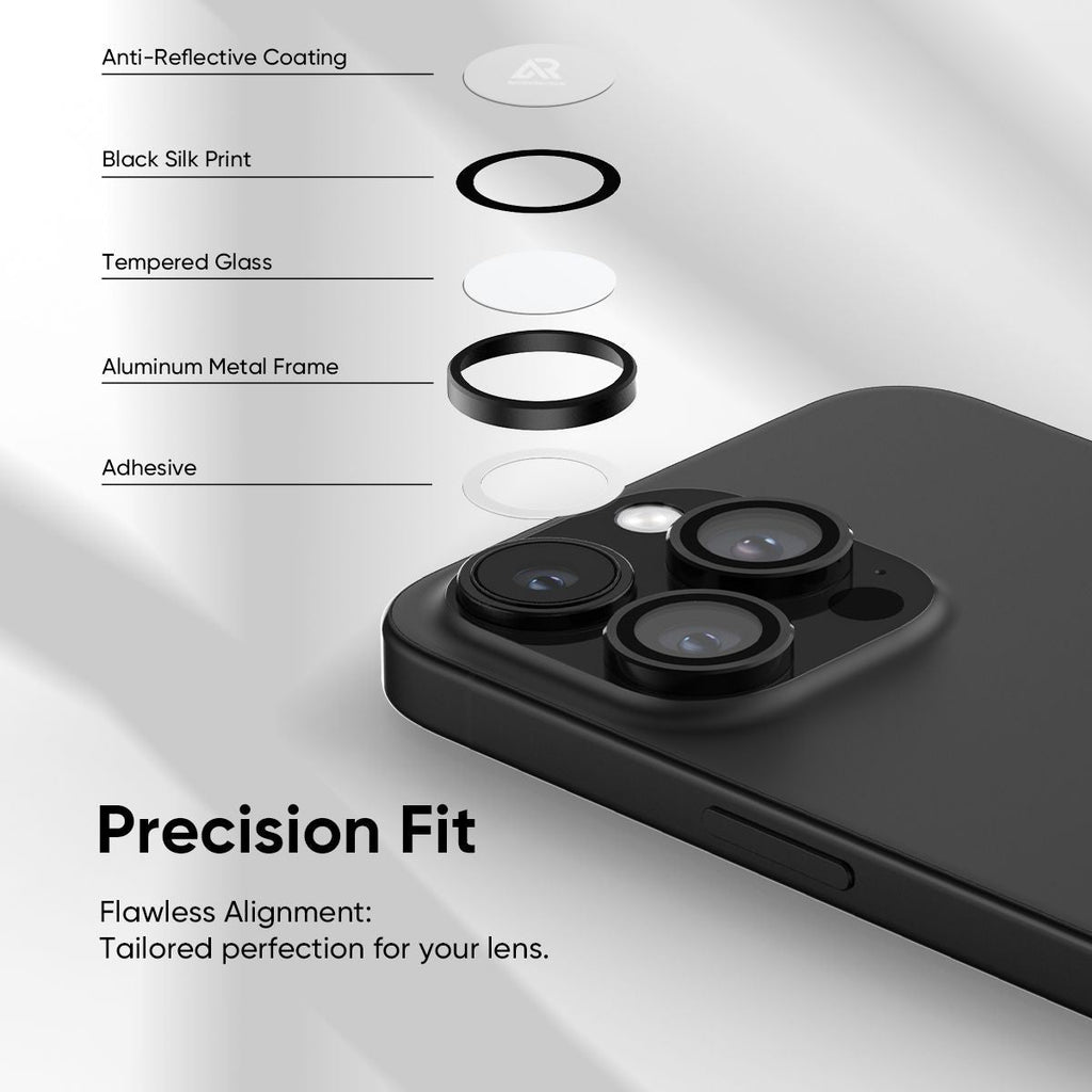 NanoArmour Camera Protector Anti Reflective – iPhone 16 Pro / Pro Max (4 Pro Colors)