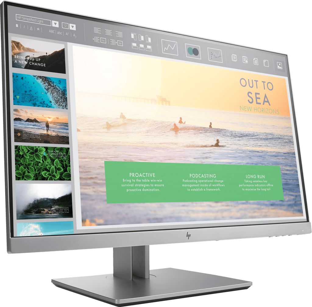 HP EliteDisplay E233 23" FHD IPS LED, VGA, HDMI, DISPLAYPORT, 1FH46AT (A)