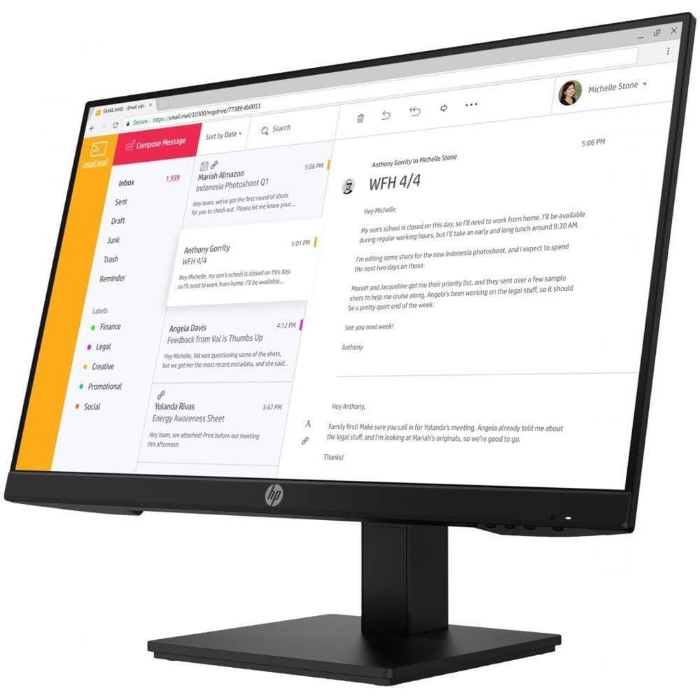 Monitor HP 7VH44AT P24h G4 23.8" IPS FHD, HDMI, DisplayPort (A)
