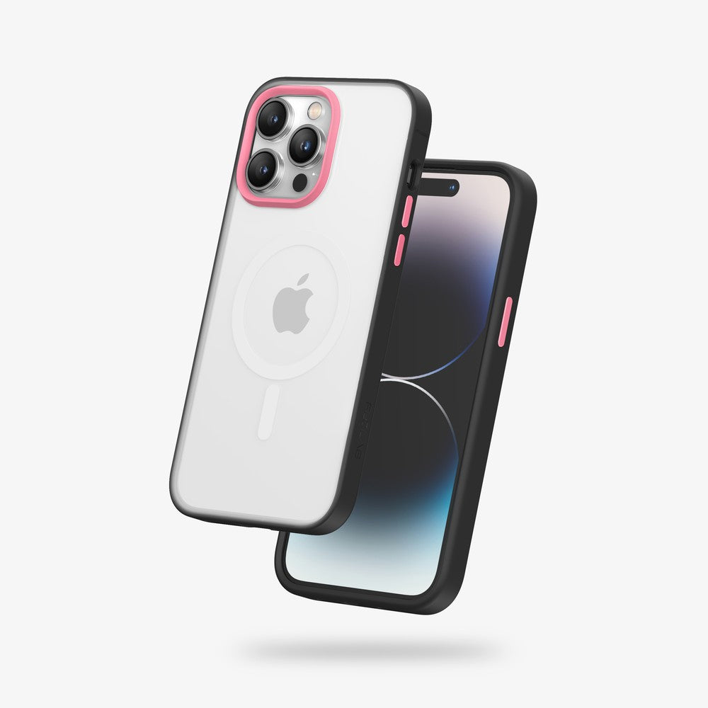FLOLAB Surtect Tri-Fusion MagSafe Compatible Case – iPhone 14 Series (Black Frost)