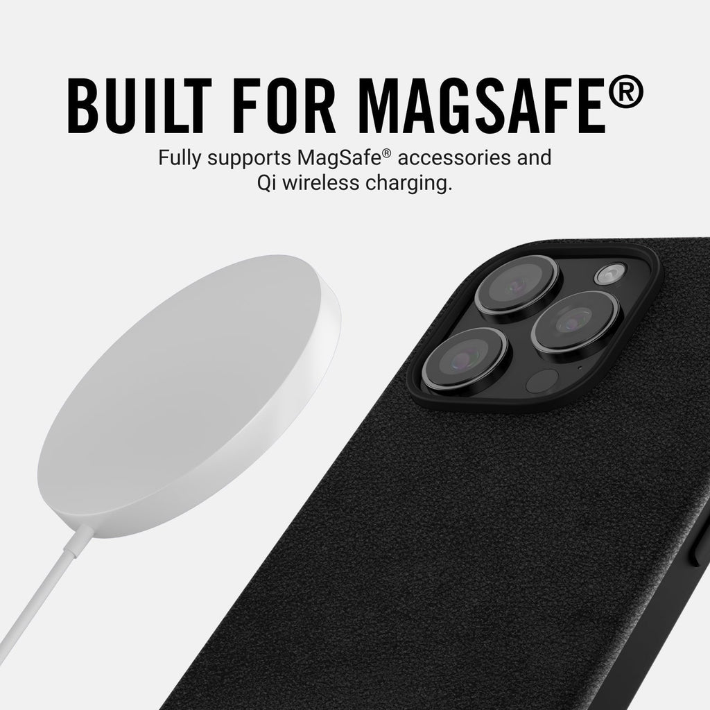 Everyday Phone Case - iPhone 16 Plus - Midnight Black Leather