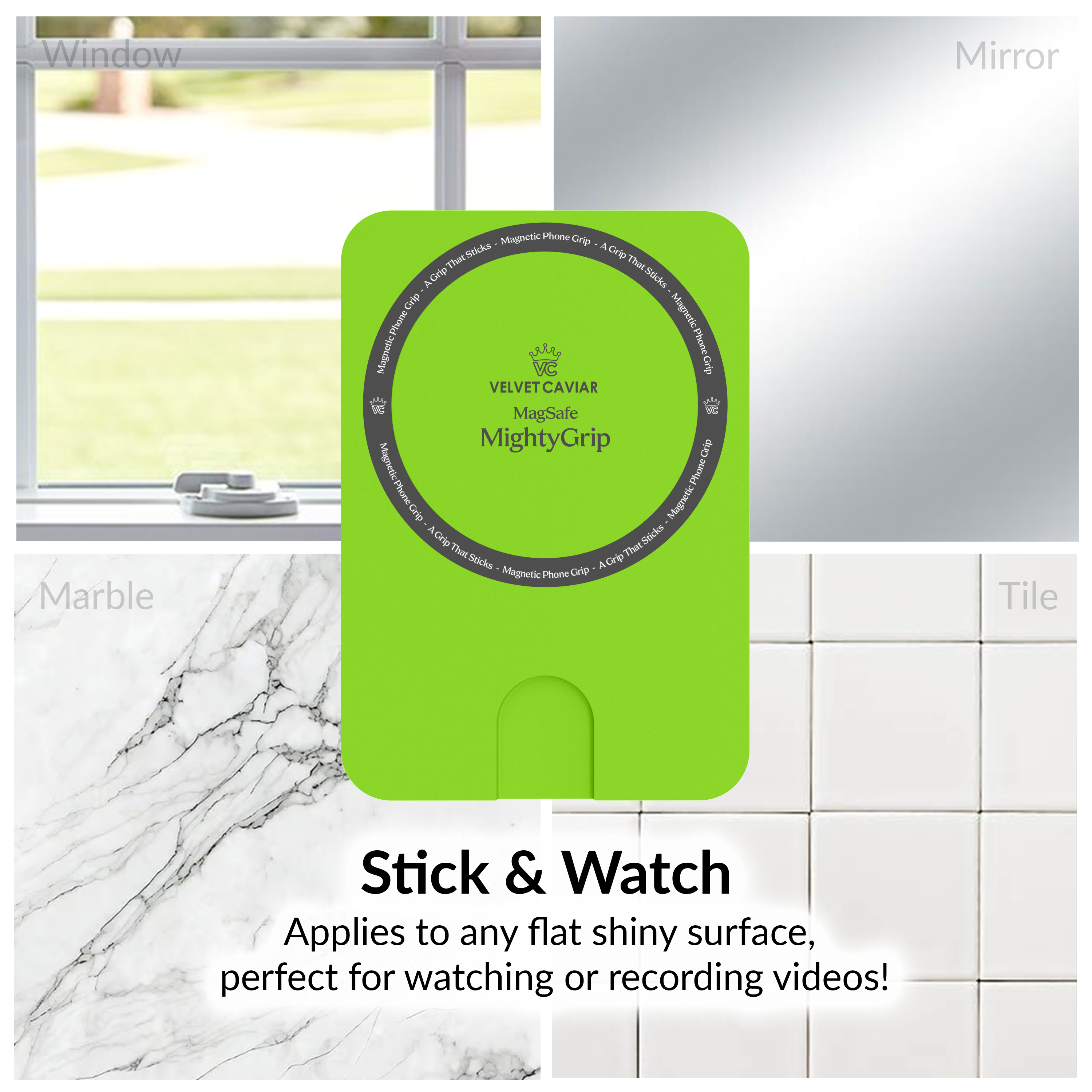 Neon Green MightyGrip MagSafe Mount
