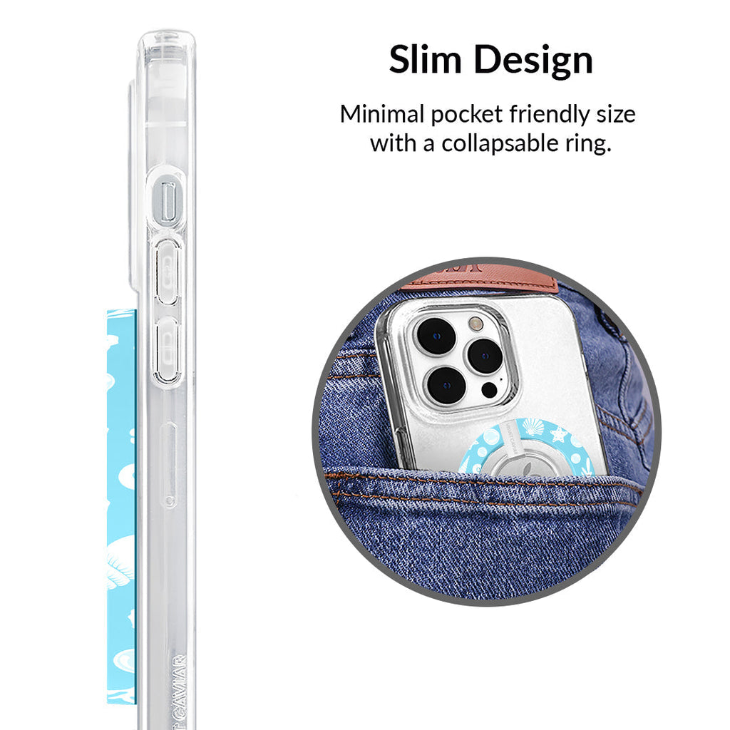 Aquamarine Holo MagSafe Grip Ring