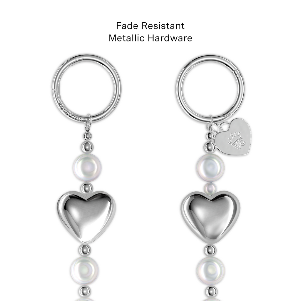 Pearl Heart Bag Chain