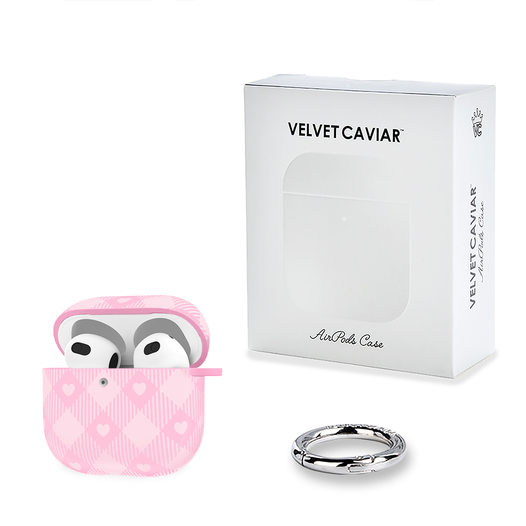 Dolly Pink Gingham AirPod Case