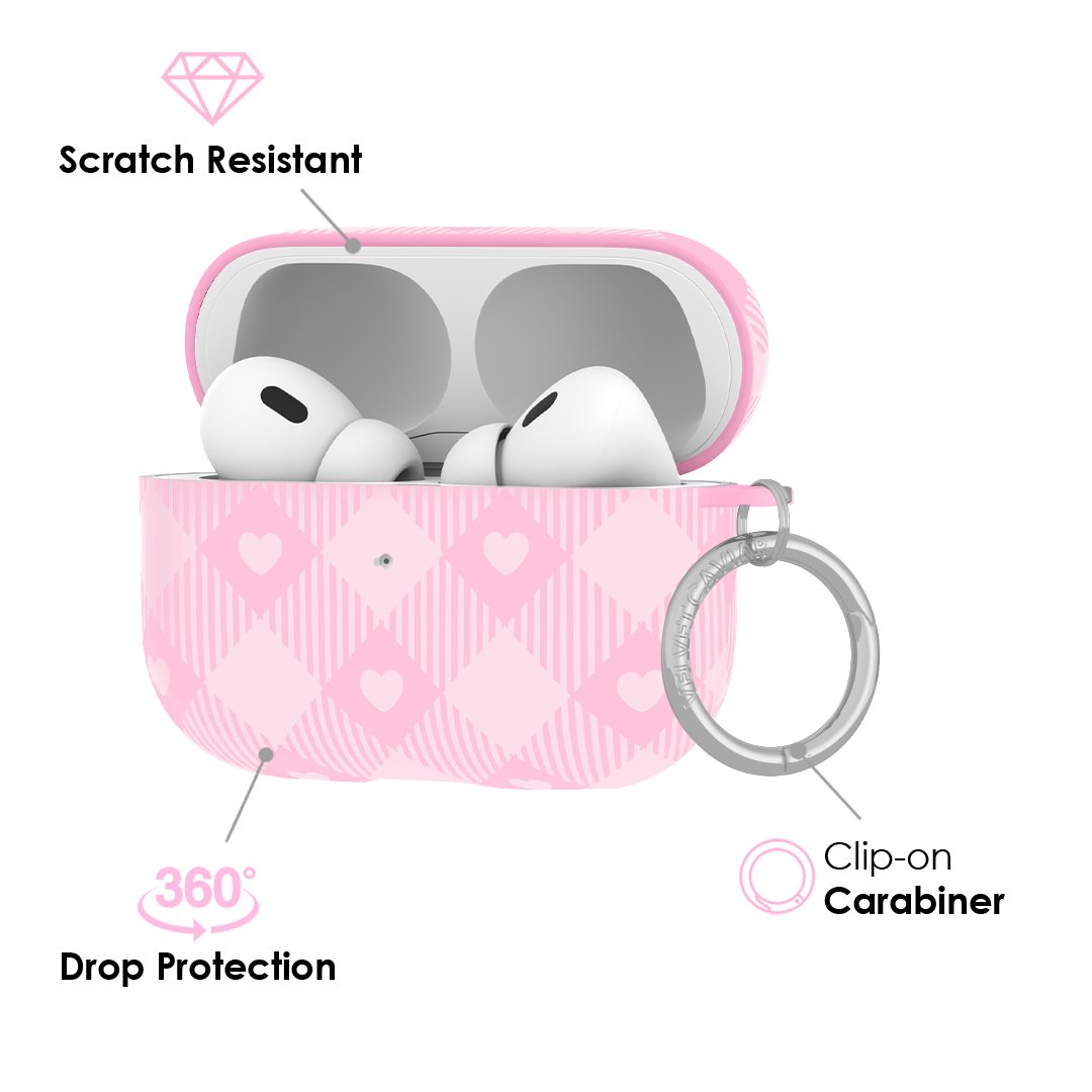 Dolly Pink Gingham AirPod Case