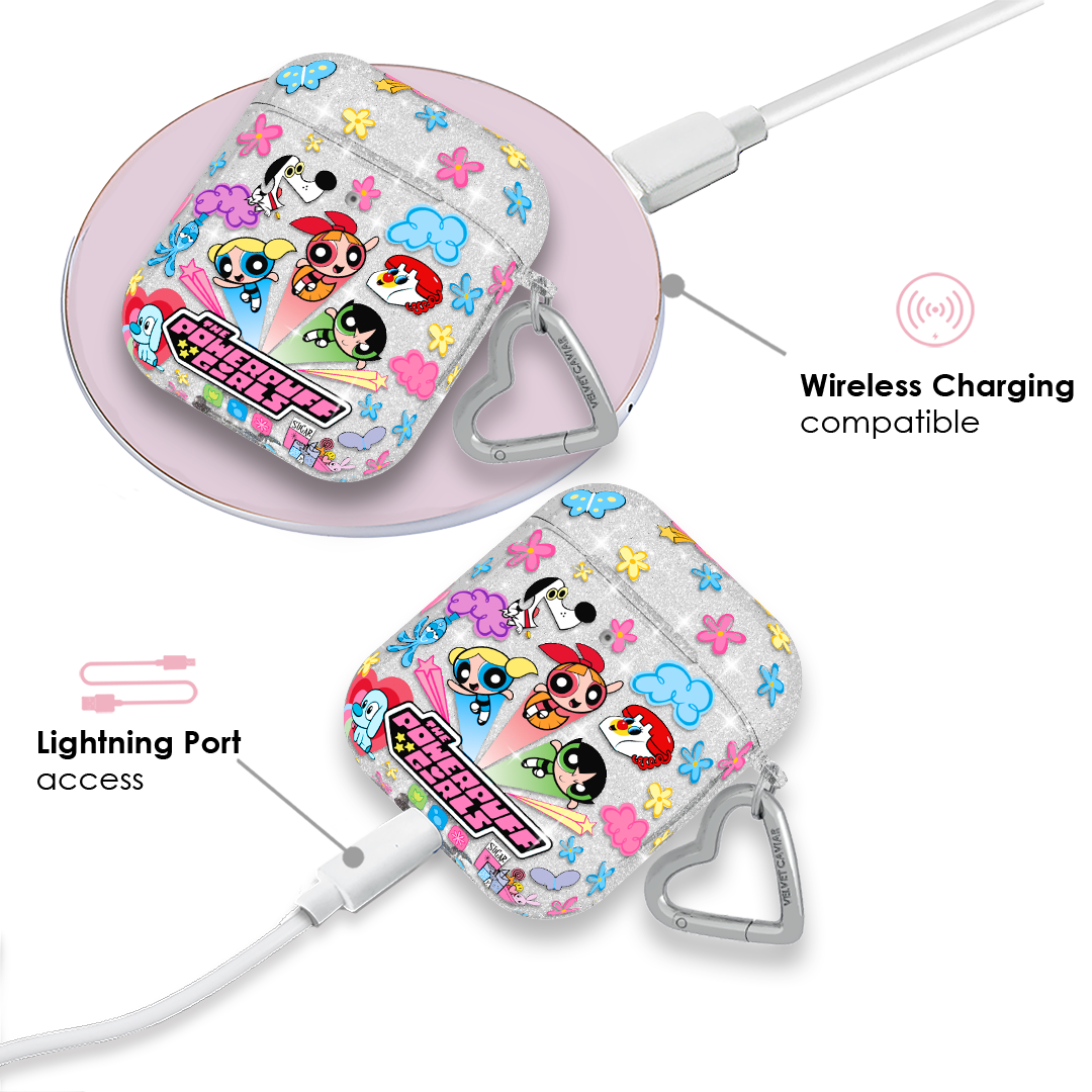 The Powerpuff Girls Girl Power Glitter AirPod Case