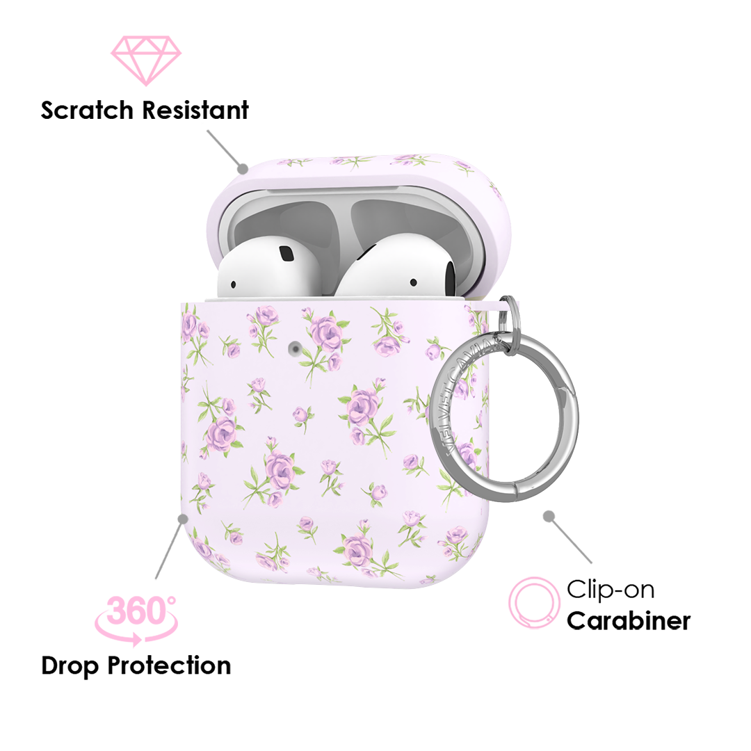 Dainty Lilac Floral AirPod Case