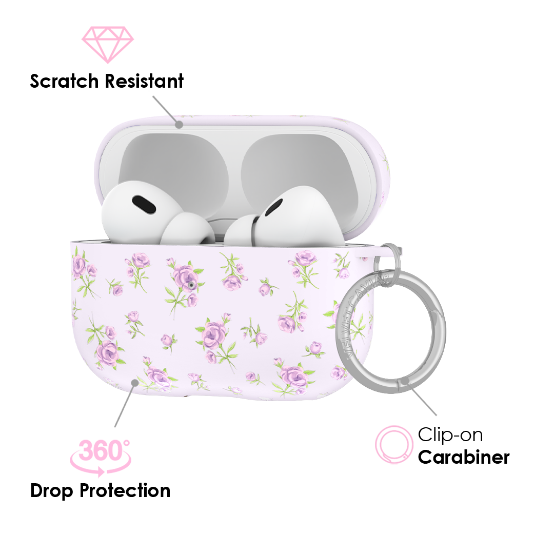Dainty Lilac Floral AirPod Case
