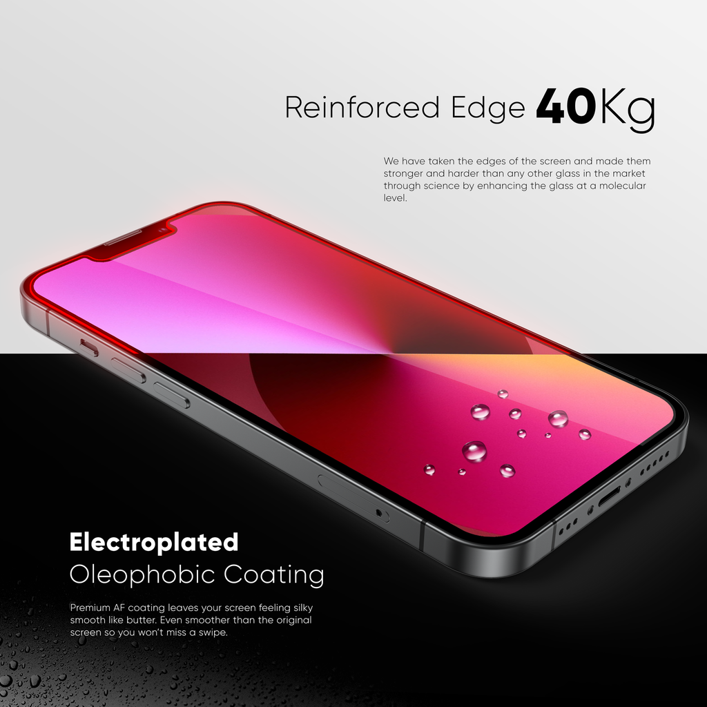NanoArmour for iPhone 13 mini Screen Protector Anti-Dust Edge-to-Edge
