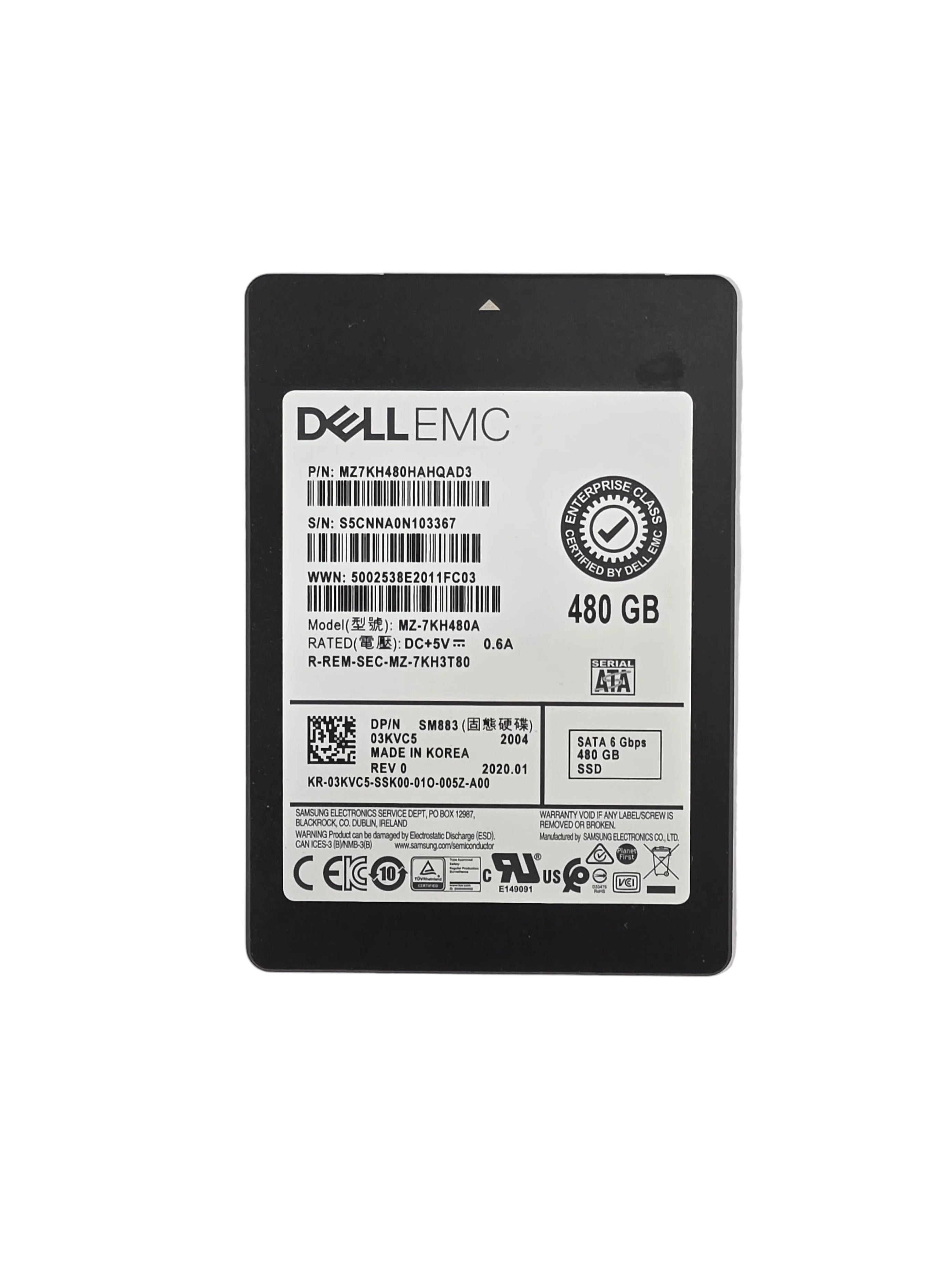 Dell SSD SATA3 2.5" 480GB TLC Mixed Use 6GBPS