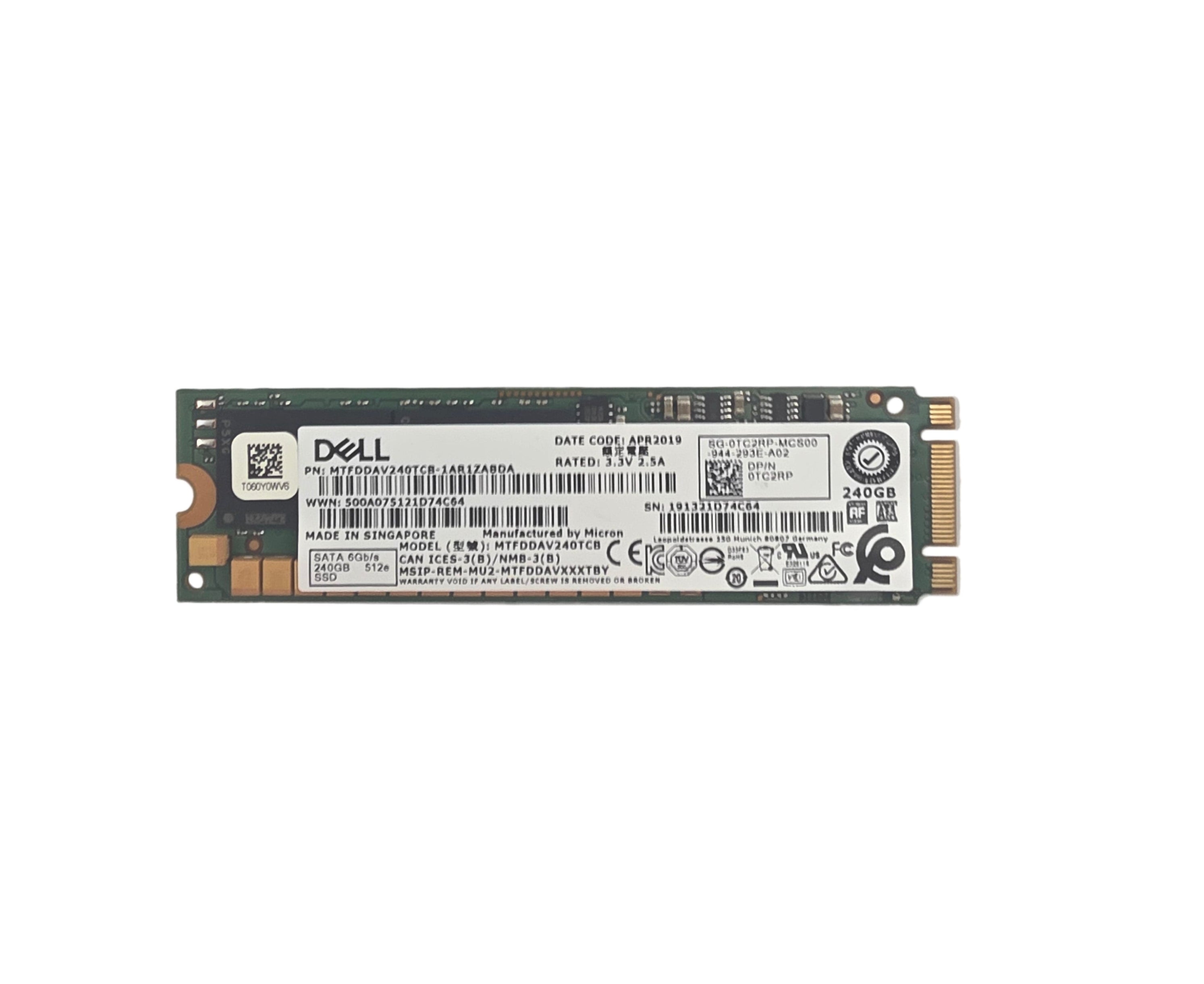 Dell SSD M.2 SATA3 240GB 80MM