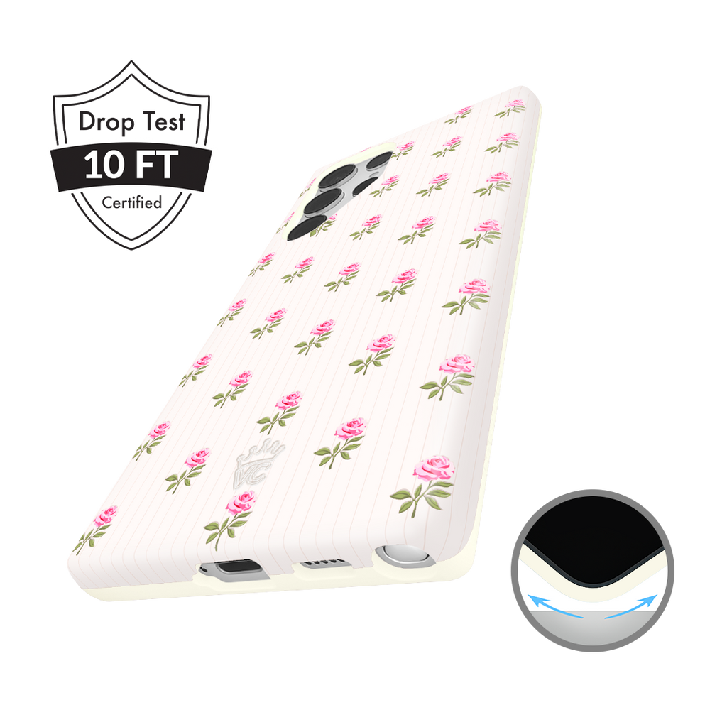 Pink Peony Floral Samsung Case