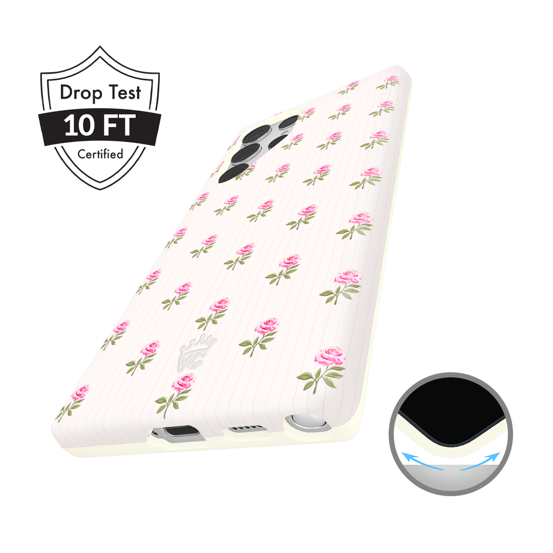 Pink Peony Floral Samsung Case