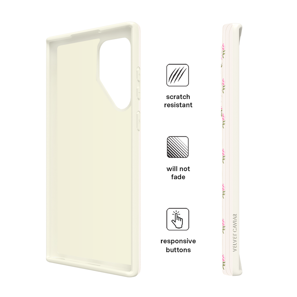 Pink Peony Floral Samsung Case