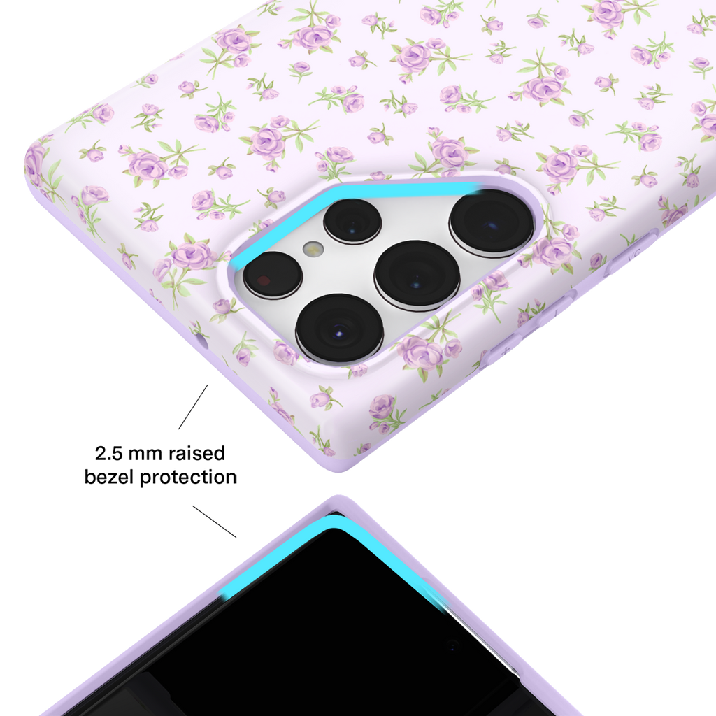 Dainty Lilac Floral Samsung Case