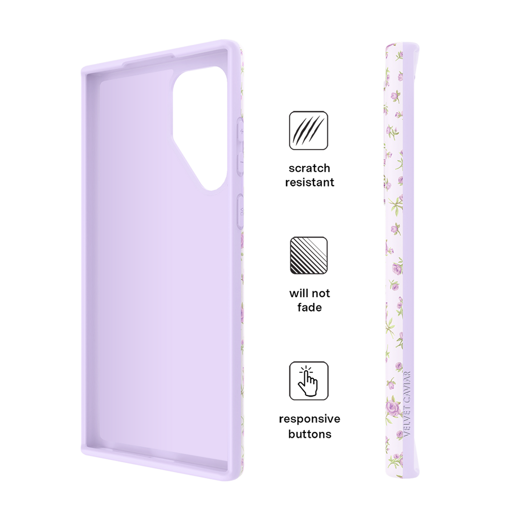 Dainty Lilac Floral Samsung Case
