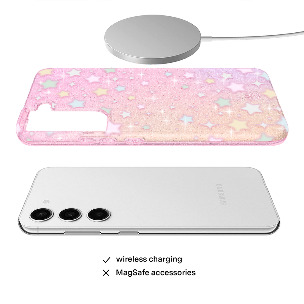 Falling Star Glitter Samsung Case