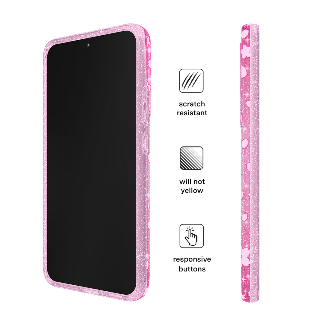 Cherry Blossom Glitter Samsung Case