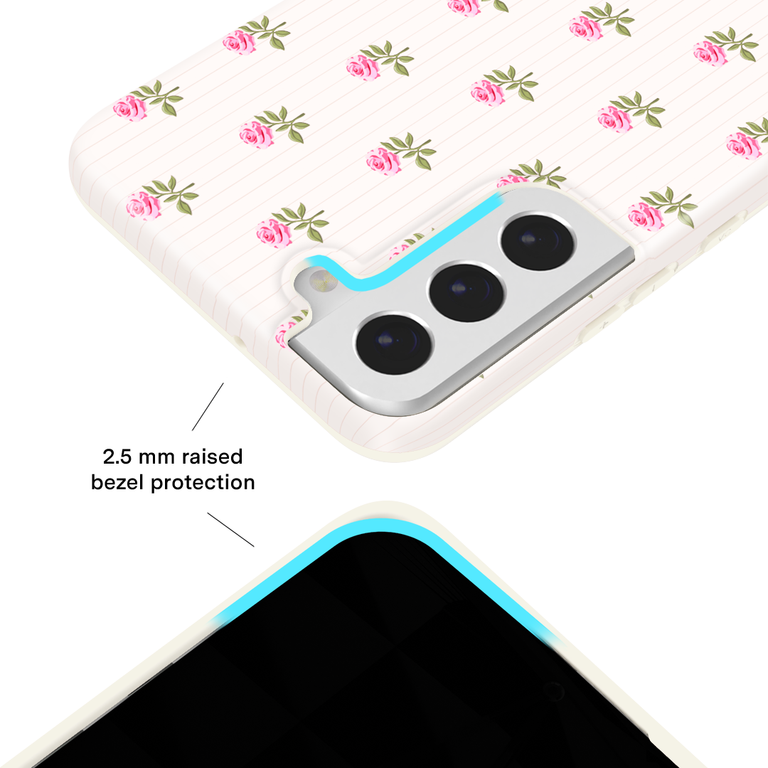Pink Peony Floral Samsung Case