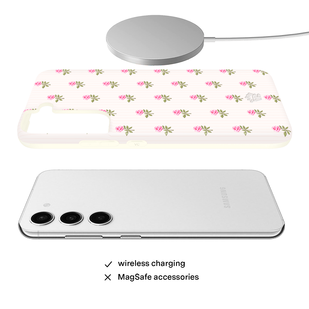 Pink Peony Floral Samsung Case