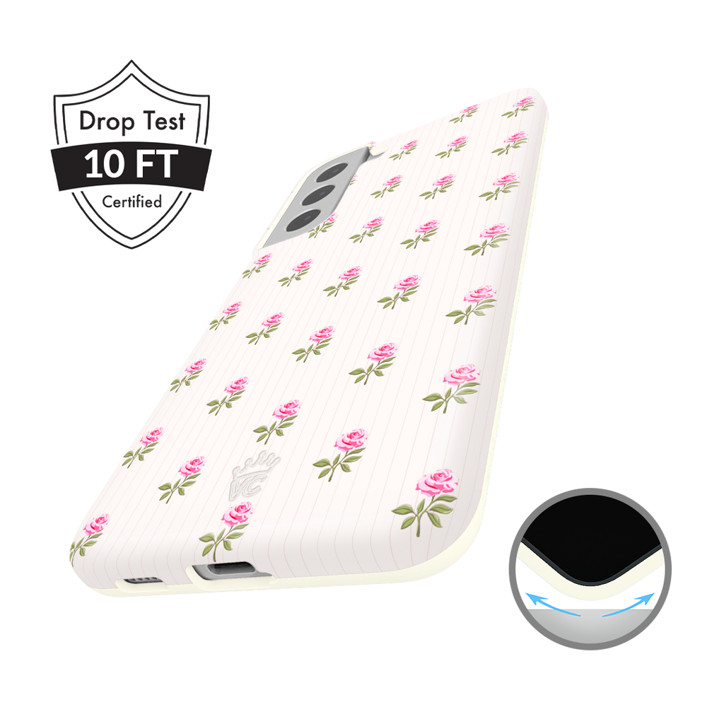 Pink Peony Floral Samsung Case