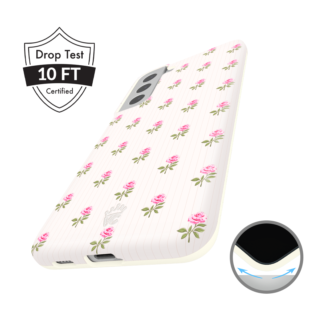 Pink Peony Floral Samsung Case
