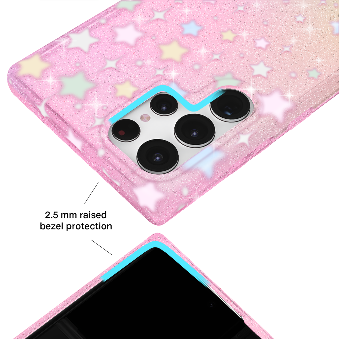 Falling Star Glitter Samsung Case