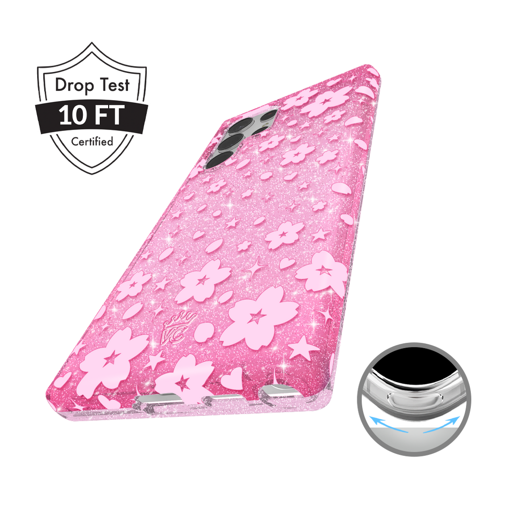 Cherry Blossom Glitter Samsung Case