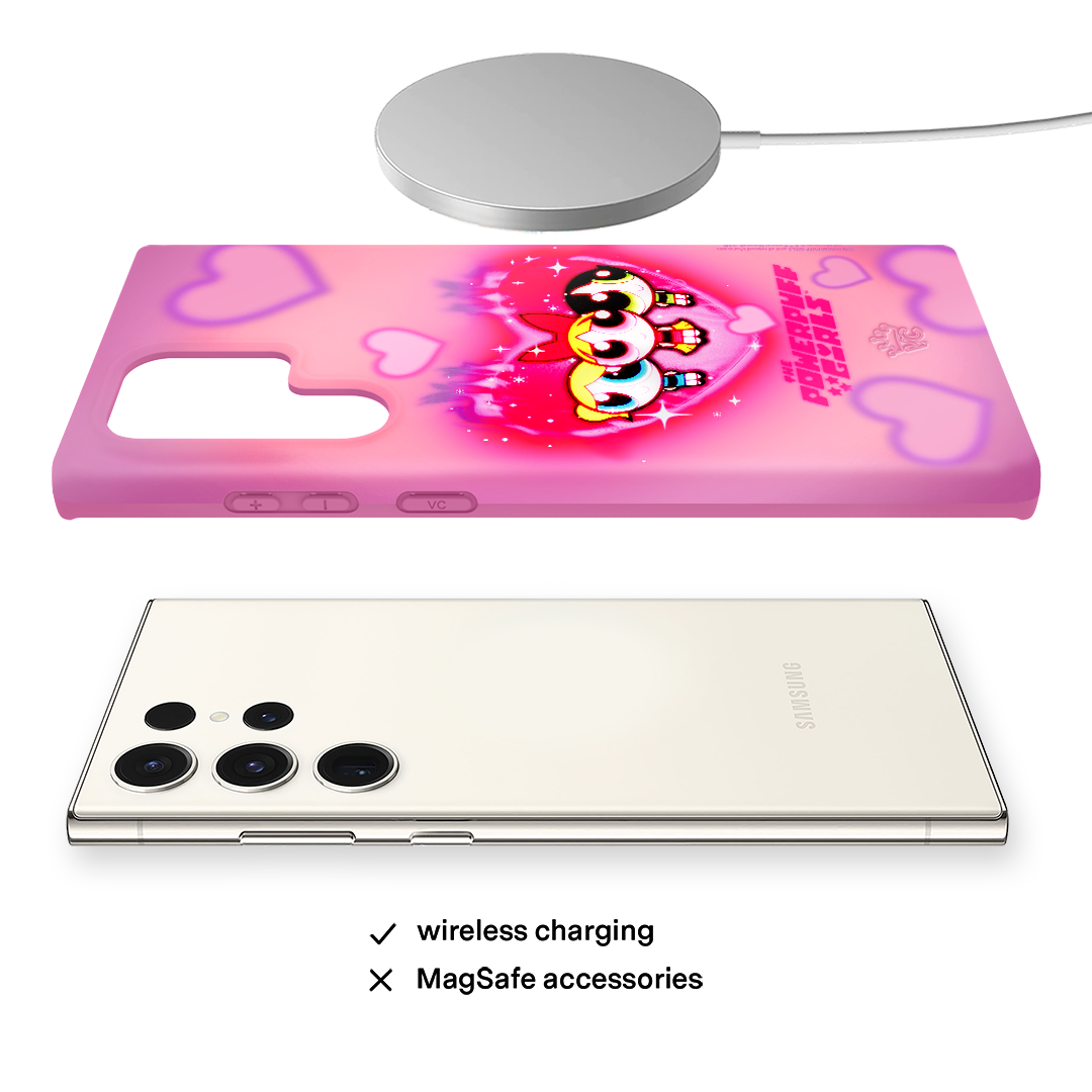 The Powerpuff Girls Airbrush Hearts Samsung Case