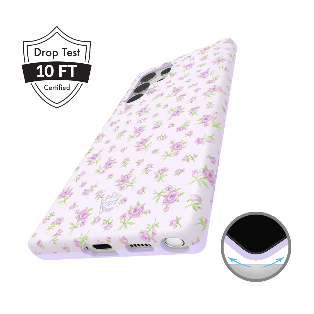 Dainty Lilac Floral Samsung Case