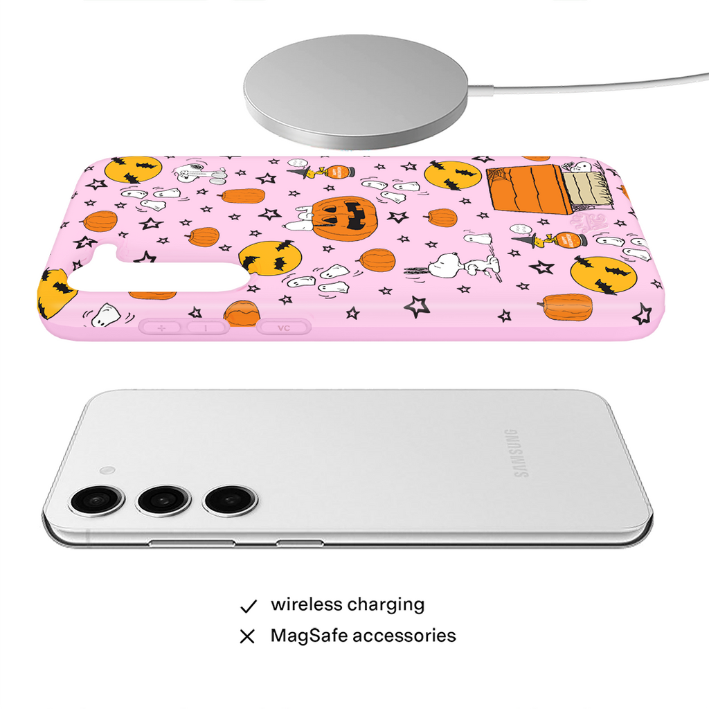Snoopy Pink Pumpkins Samsung Case