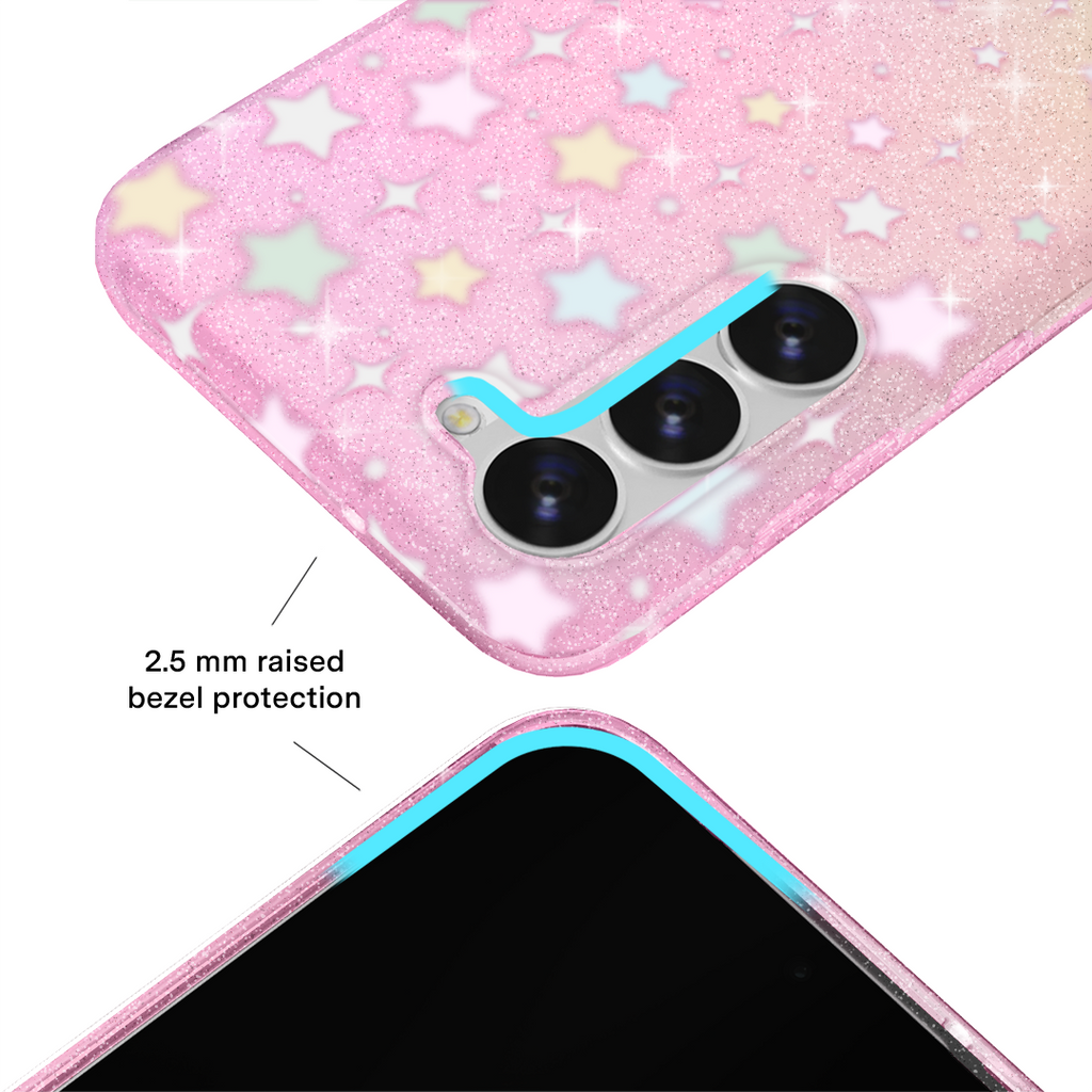 Falling Star Glitter Samsung Case
