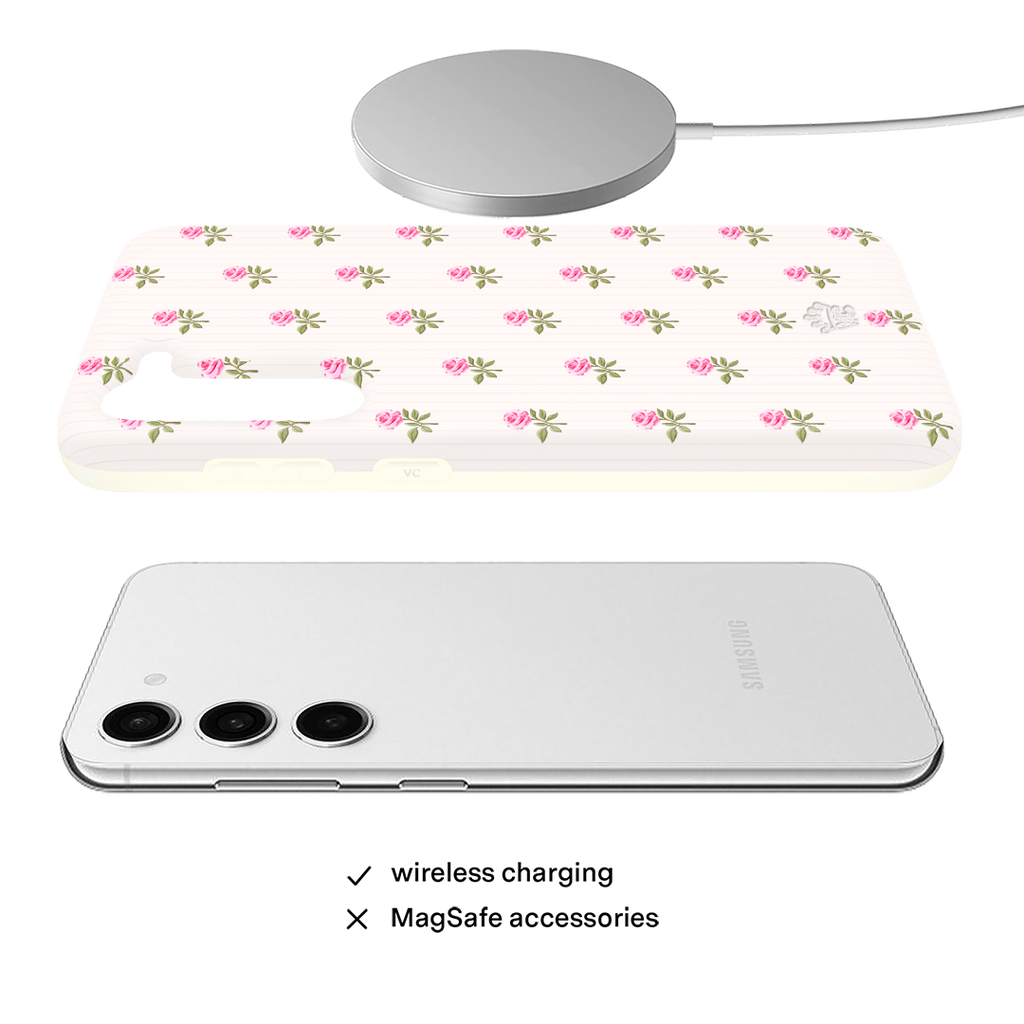 Pink Peony Floral Samsung Case