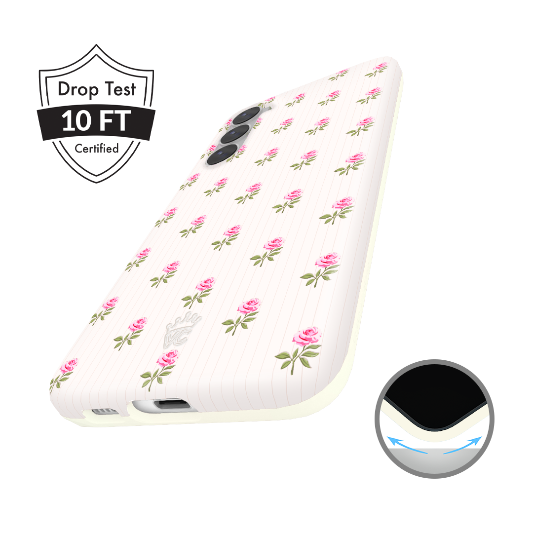 Pink Peony Floral Samsung Case