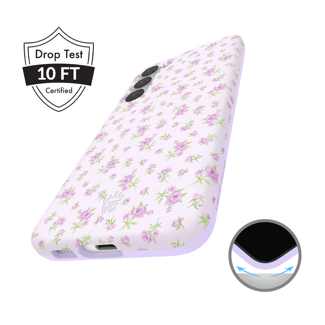 Dainty Lilac Floral Samsung Case