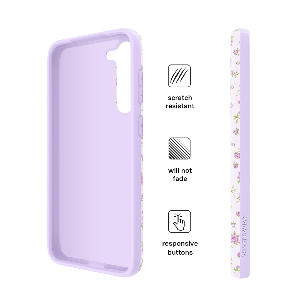 Dainty Lilac Floral Samsung Case
