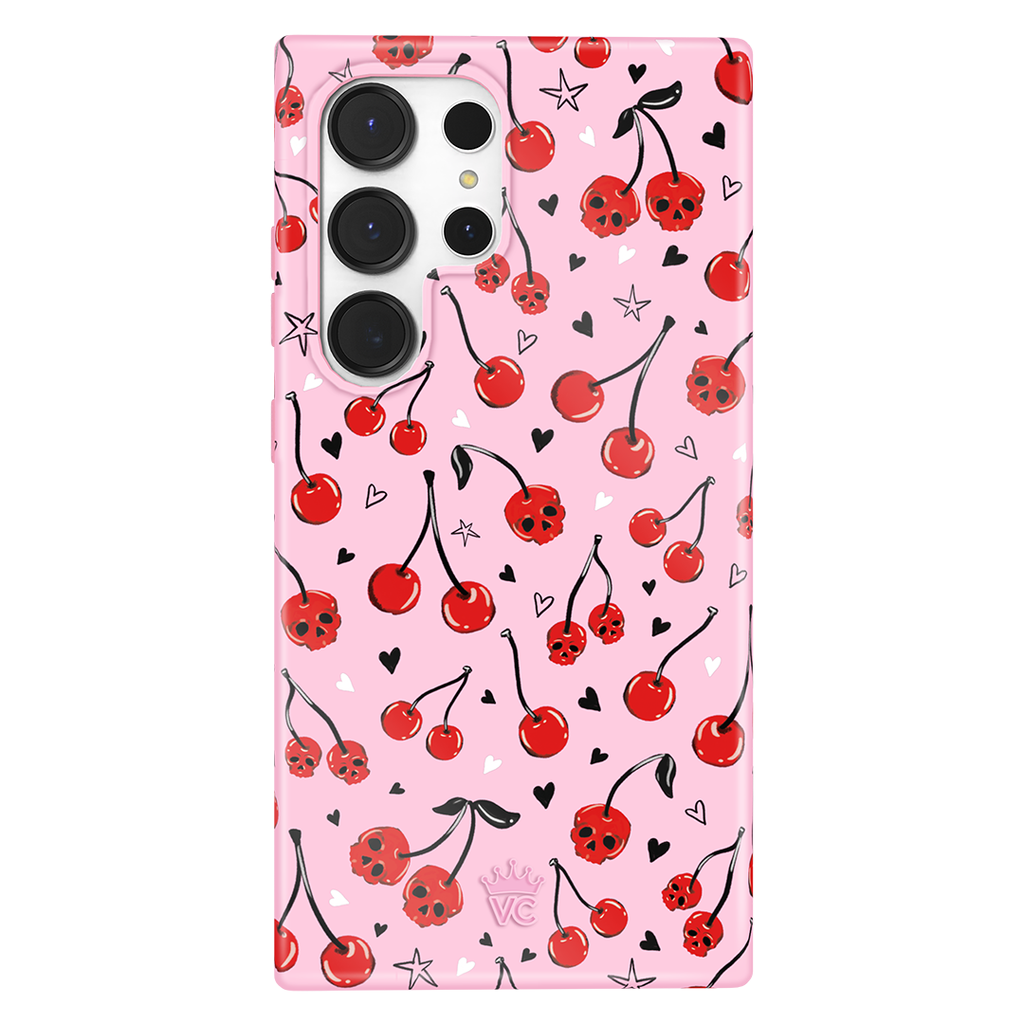 Sour Cherry Skulls Samsung Case