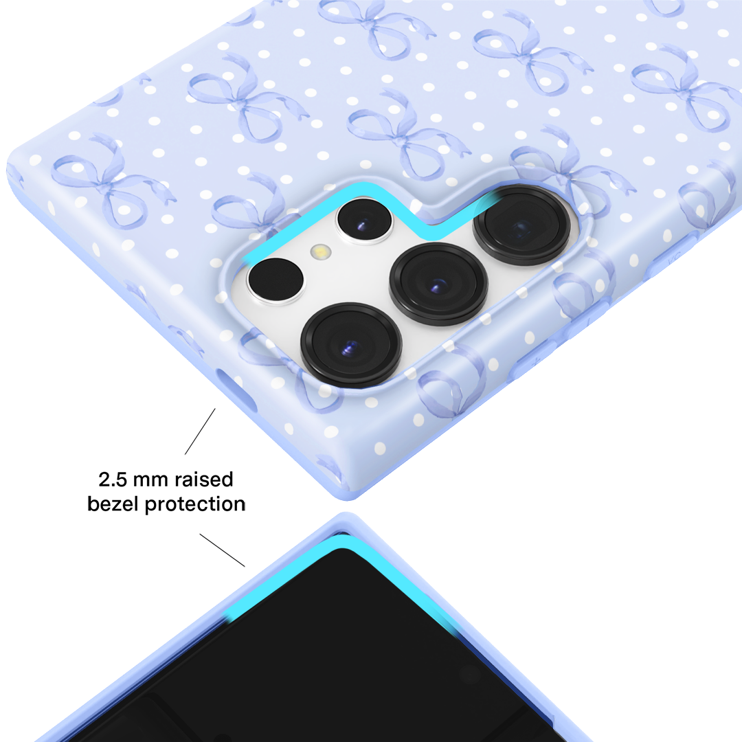 Lovely Blue Bows Samsung Case