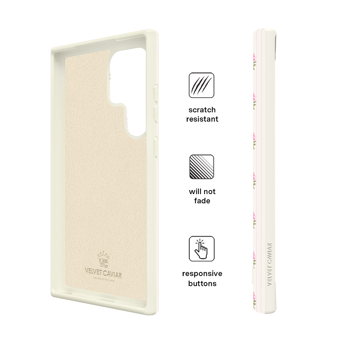 Pink Peony Floral Samsung Case