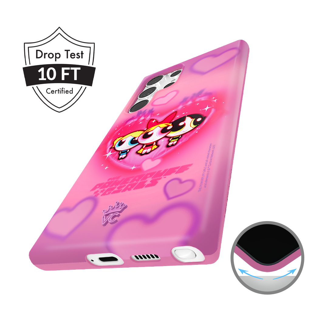 The Powerpuff Girls Airbrush Hearts Samsung Case